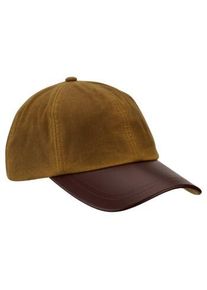 ROMNEYS Wachscap mit Lederschirm beige