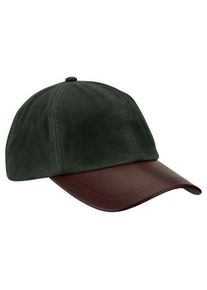 ROMNEYS Wachscap mit Lederschirm oliv