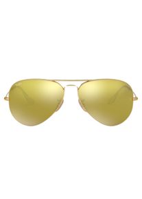 Ray-Ban Aviator Sonnenbrille mit hellbraunen Gl&auml;sern und goldenen Gl&auml;sern