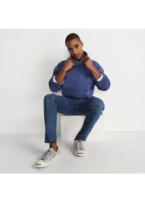 LANDS' END Straight Fit Stretch-Denim Jeans, Herren,  Blau, Baumwoll-Mischung, by Lands' End