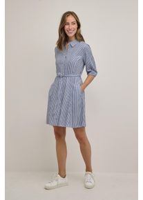 Cream Kleid Feminine blue white
