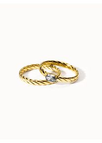 PURELEI Volcano Ring Set Wei&szlig;