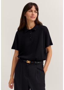 Bugatti Damen T-Shirt aus strukturierter Baumwollmischung