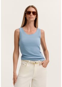 Bugatti Damen T-Shirt gerippt Jersey aus Viskosemischung