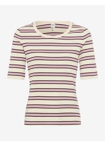 Brax Damen Shirt Style CARINA S soft ecru, cremewei&szlig;, Gr. 32