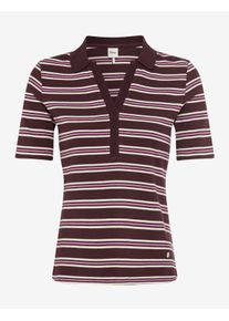 Brax Damen Polo Style CLEO S blackberry violet, dunkles lila, Gr. 36