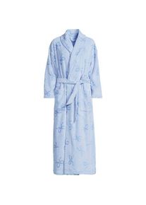 LANDS' END Bademantel mit Schalkragen, Damen,  Blau, Polyester, by Lands' End