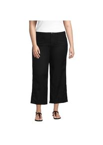 LANDS' END 7/8-Hose aus Leinen, Damen,  Schwarz, by Lands' End