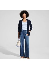 LANDS' END Starfish Knit-Jeans mit weitem Bein, Damen,  Blau, Baumwoll-Mischung/Polyester-Mischung, by Lands' End