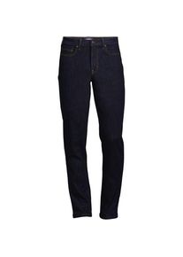 LANDS' END Stretch-Jeans mit Flanellfutter, Straight Fit, Herren,  Blau, by Lands' End