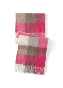 LANDS' END Karierter Schal, Damen,  Pink, Polyester, by Lands' End
