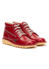 Kickers Kick Hi Herren Stiefel aus rotem Leder