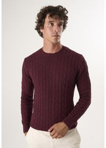 Pullover Pullover Mit Rundhalsausschnitt Aus Kabelstrick