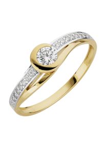 OROLINO Ring 333/- Gelbgold glanz synth. Zirkonia