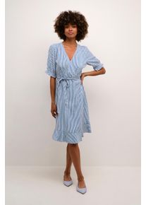 Cream Kleid mit femininer Silhouette blue white