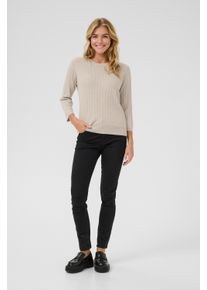 Kaffe Strickpullover Regular fit cream