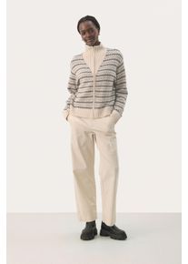 PART TWO Strickjacke Gerade Passform white blue