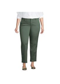 LANDS' END 7/8-Chinos mit geradem Bein Mid Waist, Damen,  Gr&uuml;n, by Lands' End