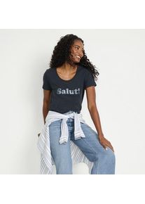 LANDS' END Slogan-Shirt, Damen,  Grau, by Lands' End
