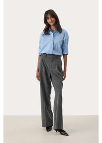 PART TWO Pants Suiting Classic fit Gray Flannel Pinstripe grey