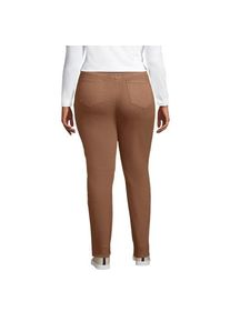 LANDS' END Shaping Jeans Straight Fit High Waist, Damen,  Braun, by Lands' End