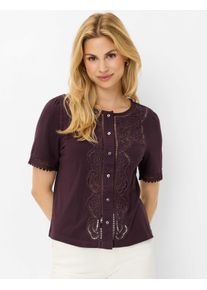Brax Damen Bluse Style CELINA S blackberry violet, dunkles lila, Gr. 46