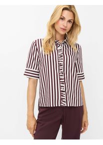 Brax Damen Bluse Style VICA FRIL blackberry violet, dunkles lila, Gr. 32