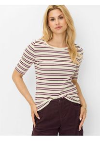 Brax Damen Shirt Style CARINA S soft ecru, cremewei&szlig;, Gr. 32