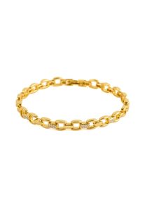 Luxenter Armband aus funkelnden Zirkonia-Steinen, veredelt mit 18 Karat Gelbgold &ndash; Yaris