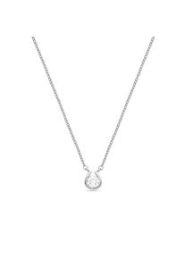 Luxenter Rhodium plattierte Brillant Zirkonia Halskette - Ceol