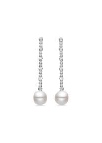 Luxenter 925 Ohrringe aus Sterlingsilber und wei&szlig;em Perlmutt mit Rhodium-Finish &ndash; Nibar