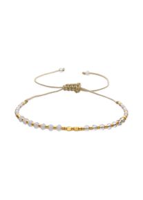 Luxenter Armband mit schwarzem Kristall 18k goldfarben - Anlako
