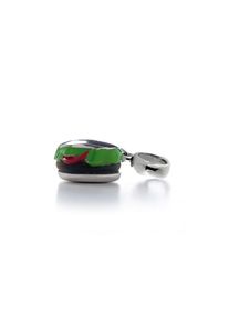 Luxenter Anh&auml;nger aus 925 Sterling Silber rhodiniert - Hamburger