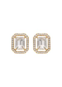 Luxenter Ohrringe mit gl&auml;nzenden Zirkonia 18k Gold Finish - Surin