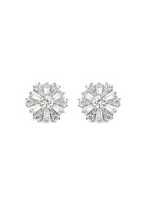 Luxenter 925 Sterling Silber und Rhodium plattierte Brillant Zirkonia Ohrringe - Lorush