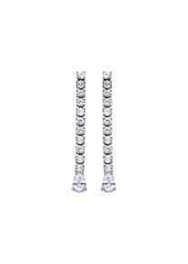 Luxenter Sterling Silber 925 Ohrringe mit rhodiniertem Brillant Zirkonia - Guoi