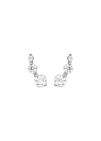 Luxenter Sterling Silber 925 Ohrringe mit rhodinierten Zirkonia Rhodium plattiert - Lyar