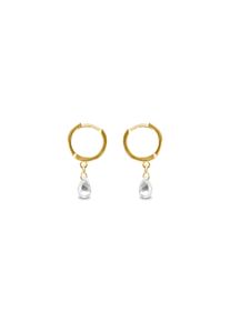 Luxenter Ohrringe aus 925er Sterlingsilber mit funkelnden Zirkonias in 18K Gelbgold - Arinor