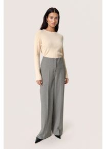 Soaked in Luxury Strickpullover SLSpina Gerade Passform beige
