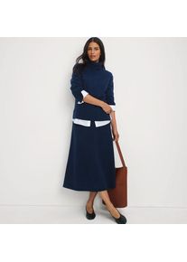 LANDS' END Softer Pullover mit Rollkragen, Damen,  Blau, Polyacryl/Baumwoll-Mischung/Woll-Mischung, by Lands' End