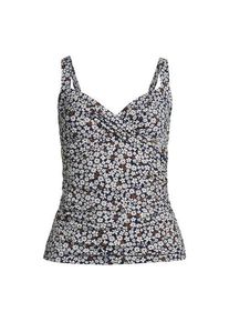 LANDS' END Tankinitop CHLORRESISTENT mit V-Ausschnitt Gemustert f&uuml;r Damen in Plus-Gr&ouml;&szlig;e, Damen, size: plus, Blau, Nylon-Mischung, by Lands' End