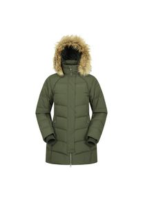 Mountain Warehouse Damen/Damen Isla II Lange Daunenjacke (Dunkles Khaki)