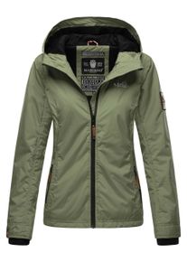 Marikoo Damen &Uuml;bergangsjacke &ndash; Brombeere, leicht mit Kapuze & Kragen