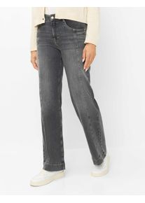 Brax Damen Five-Pocket-Hose Style MAINE USED GREY, denim grau, Gr. 32