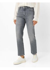 Brax Damen Five-Pocket-Hose Style MADISON S USED LIGHT GREY, denim hellgrau, Gr. 34