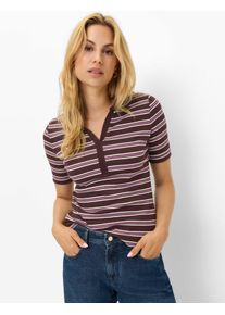 Brax Damen Polo Style CLEO S blackberry violet, dunkles lila, Gr. 32