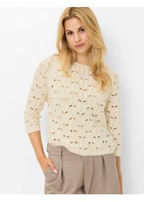 Brax Damen Pullover Style NALA dark ecru, cremewei&szlig;, Gr. 34