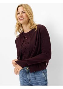 Brax Damen Cardigan Style ANN blackberry violet, dunkles lila, Gr. 32