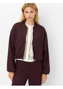 Brax Damen Sweatjacke Style BECKY L blackberry violet, dunkles lila, Gr. 32