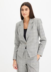 bonprix Glencheck Blazer, schwarz, Gr.36, eleganter Blazer im Glencheck Design